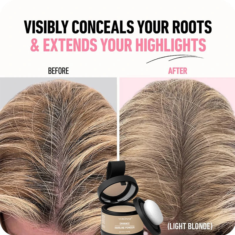 Hairline Powder | Natychmiast Ukryj Zakola, Odrost i Przerzedzenia