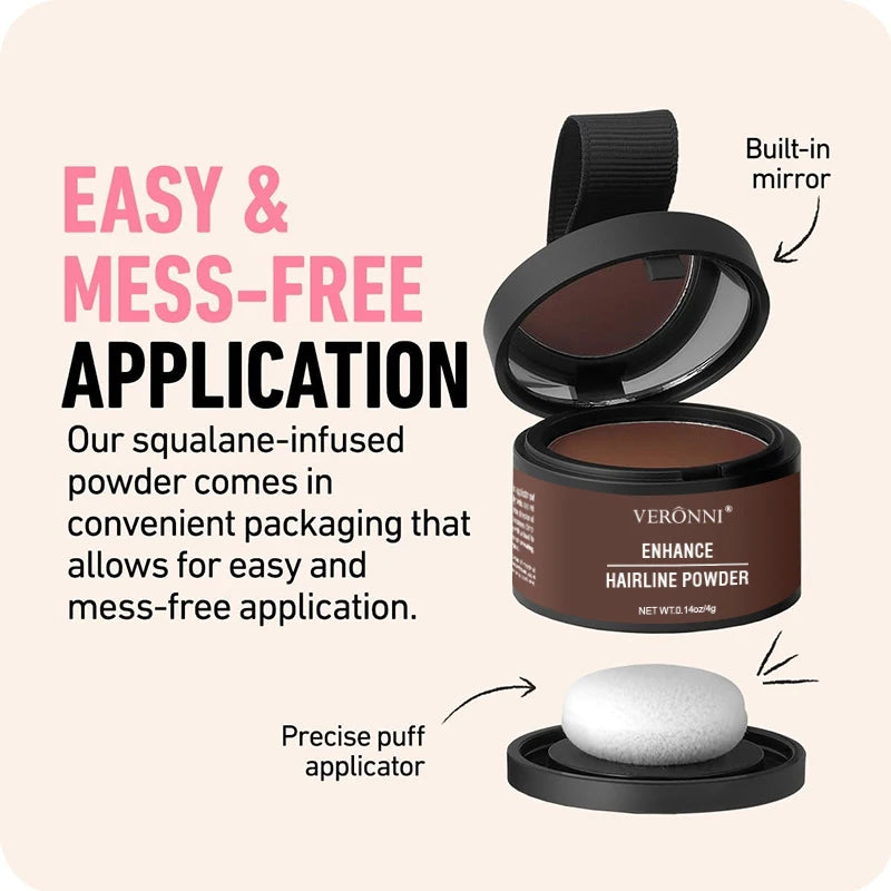 Hairline Powder | Natychmiast Ukryj Zakola, Odrost i Przerzedzenia